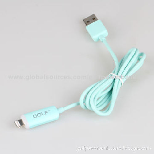Micro USB Cable with LED Light, Built-in Two Imported Chips, Fast Charging and Data Transmission